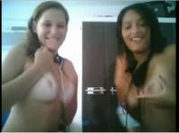 Webcam captures group of girls