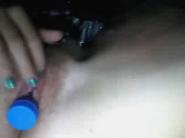 Busty amateur girl masturbate using toy