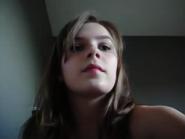 Busty teen strip on Skype