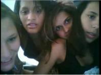 Webcam captures group of girls