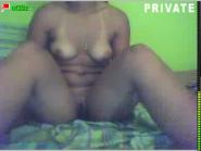 Ebony girl show her body and bate
