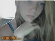 Omegle blonde with blue eyes