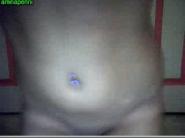 Busty girl rubbing clit on Stickam